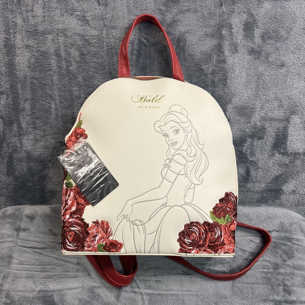 Loungefly Beauty and the Beast Belle Bold As A Rose Backpack